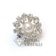 Bottone gioiello con strass