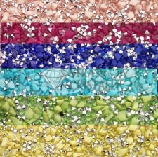 Crystal rock con pietre dure