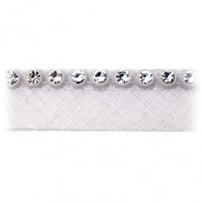 Gallon strass con fettuccia laterale