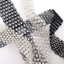 Gallon strass multifila zig zag