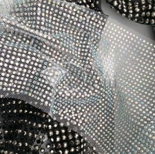 Passamaneria termo in tulle con strass