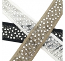 FETTUCCIA NERA CON STRASS SS12 CRY