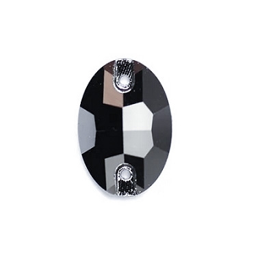 OVALE JET HEMATITE 505 ASFOUR - Strass e Cristalli