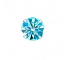 BOTTONE SOLITARIO LIGHT AQUAMARINE