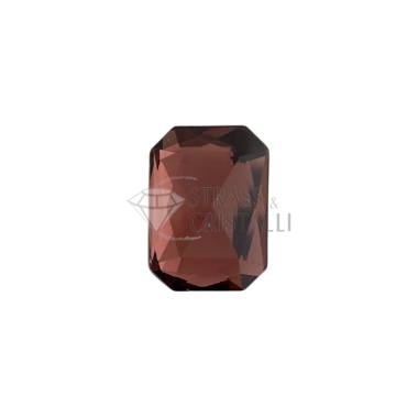 RETTANGOLO EMERALD CUT BURGUNDY TERMOADESIVO