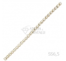 CATENA STRASS SS 6,5 ORO 2 mm